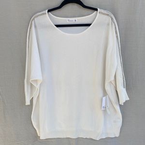 89th & Madison White Sweater - Size 2x